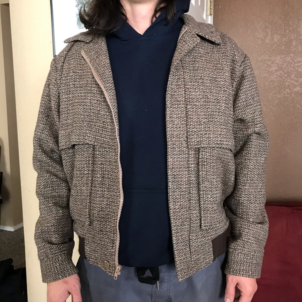 Pendleton Tan And Brown Bomber Jacket - image 2